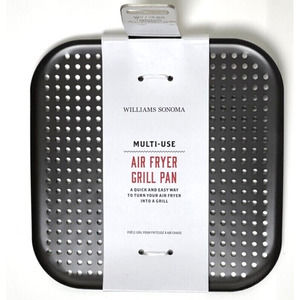 Williams Sonoma Multi-Use Nonstick Perforated Air Fryer Grill Pan 7.5"x7.5" Tray
